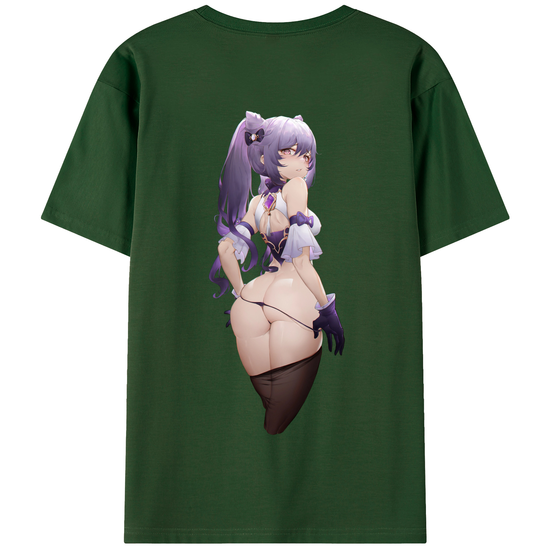 げんし神 刻晴 こくせい genshin Kokusei 綿100％半袖Tシャツ（背面プリント）